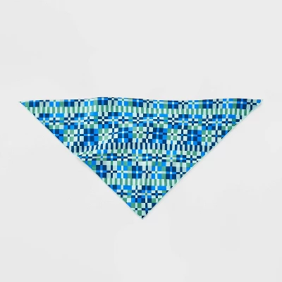 Geo Check Dog Bandana - Boots & Barkley™ One Size Fits Most 2 Geo Check Dog Bandana - Boots & Barkley™ One Size Fits Most - Image 2