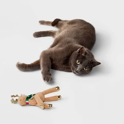 Reindeer Kicker Cat Plush Toy - Boots & Barkley™ 1 Reindeer Kicker Cat Plush Toy - Boots & Barkley™