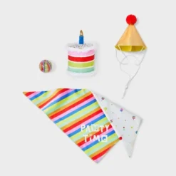 Party Gift Pack Dog Plush Ball Toy Set - 4pc - Boots & Barkley™