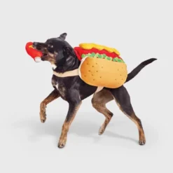 Hot Dog Full Body Halloween Dog And Cat Costume With Ketchup Toy - Boots & Barkley™ -Pets Gift Store GUEST f48e72a3 ad78 461d 954f b905cc00d3ad