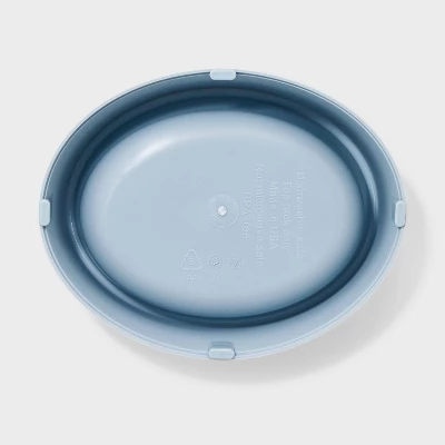 0.75 Cup PP Dog And Cat Bowl - Boots & Barkley™ Steel Blue 2 0.75 Cup PP Dog And Cat Bowl - Boots & Barkley™ Steel Blue - Image 2